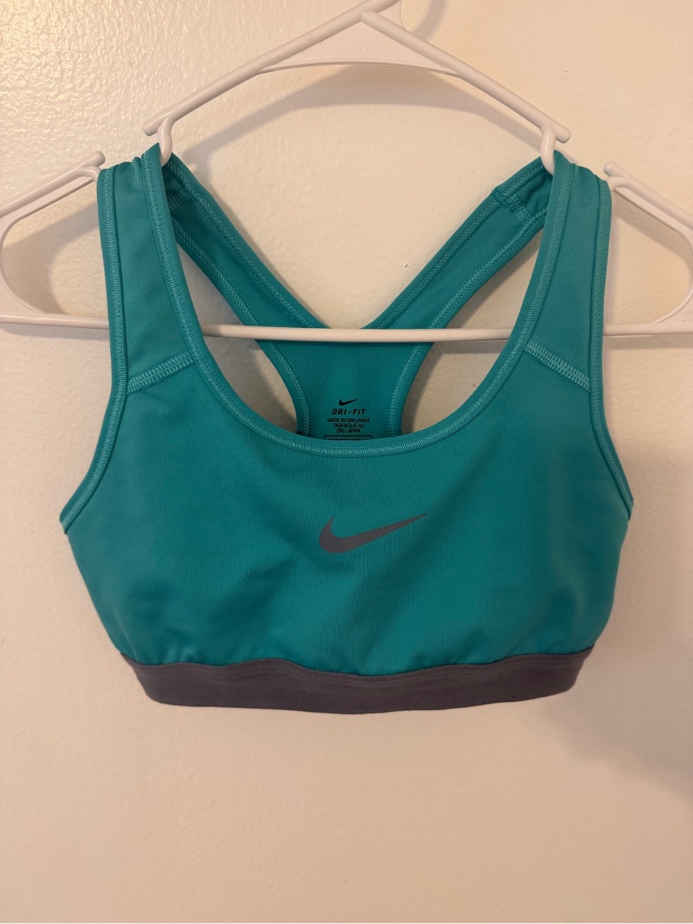 Nike Teal & Gray Racerback Sports Bra